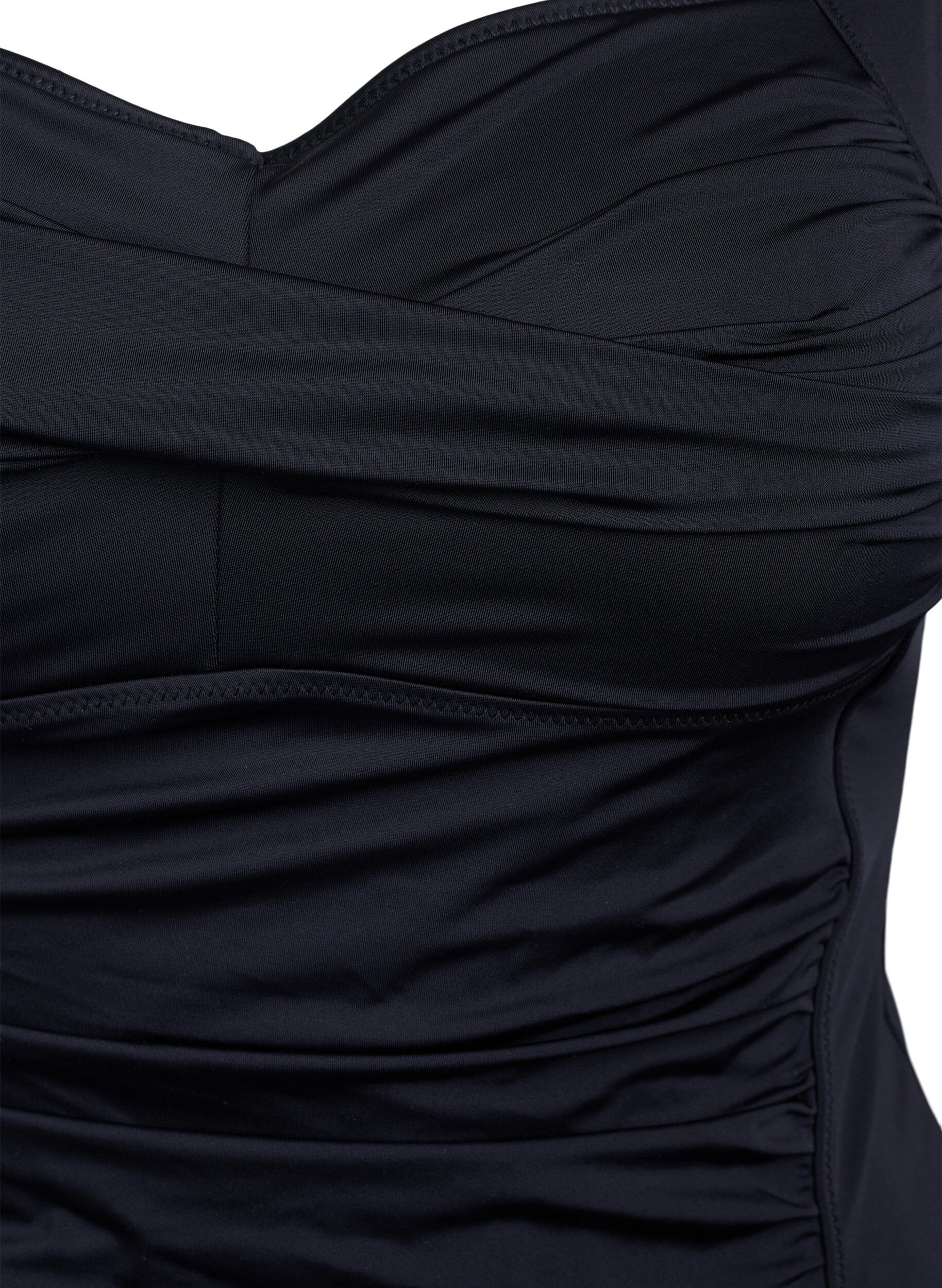 ZizzifashionTankini with drapes, Black, Packshot image number 2