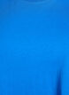 Basic cotton T-shirt with round neck, Blue, Packshot image number 2