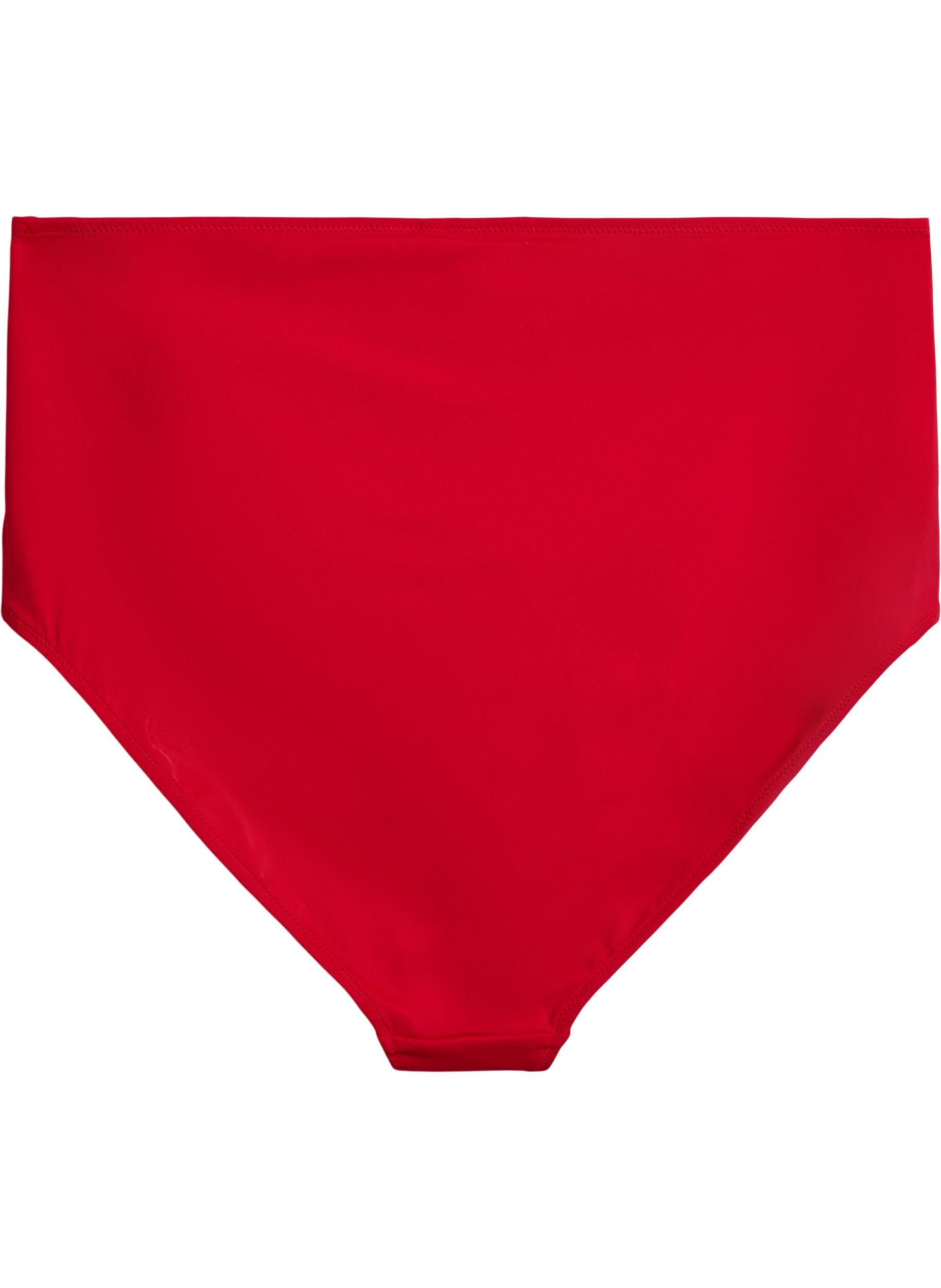 Zizzifashion Bikini bottoms with high waist, Red, Packshot image number 1