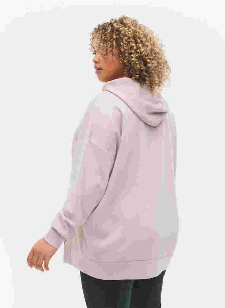 Hooded sweatshirt with long sleeves, Ashes of Roses ASS, Model image number 1