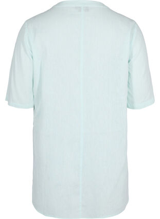Short-sleeved tunic with buttons, Moonlight Jade, Packshot image number 1