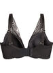 Lace bra with padded cups, Black, Packshot image number 1