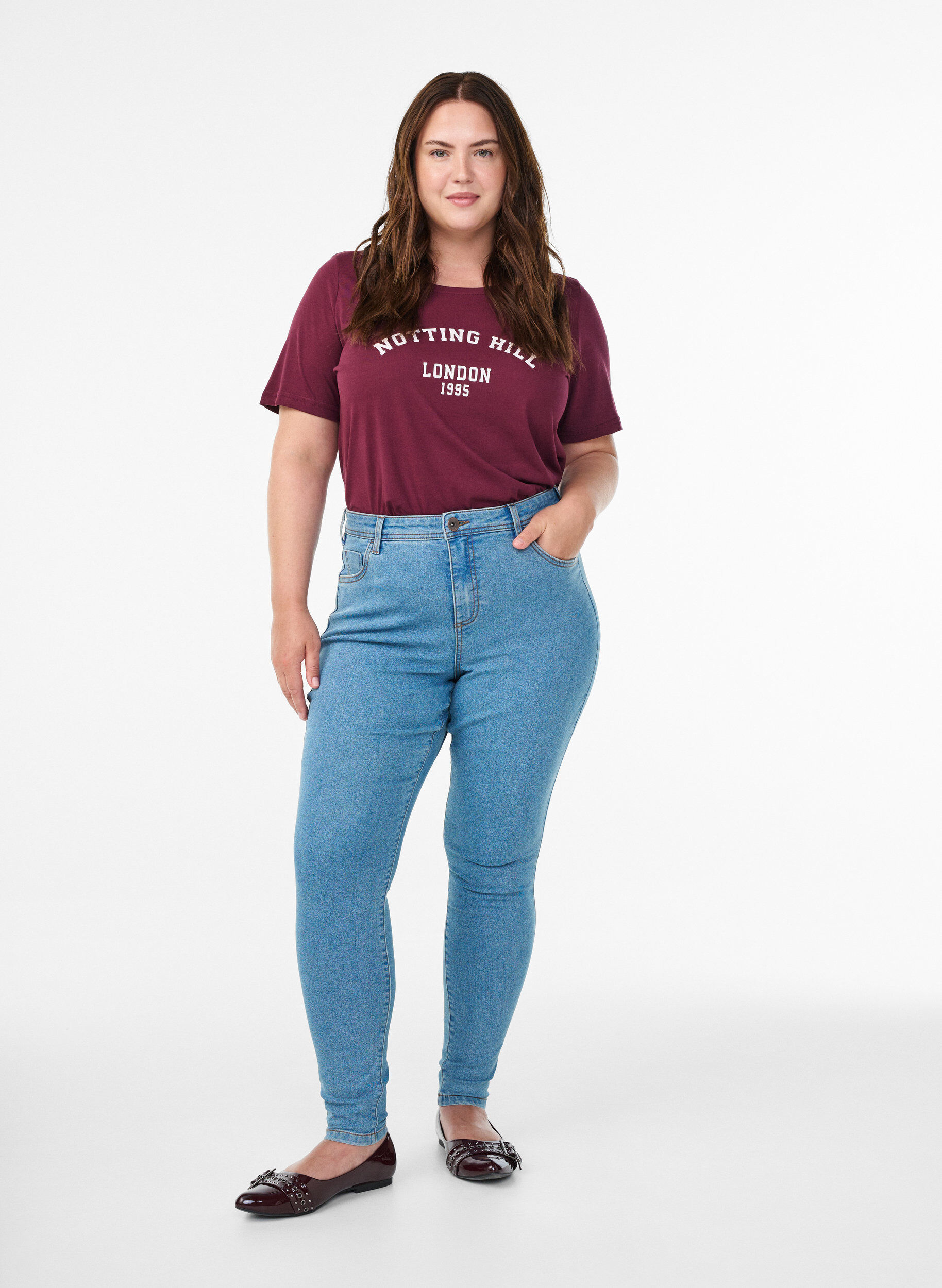 Zizzifashion FLASH - T-shirt with print, Red, Model image number 1