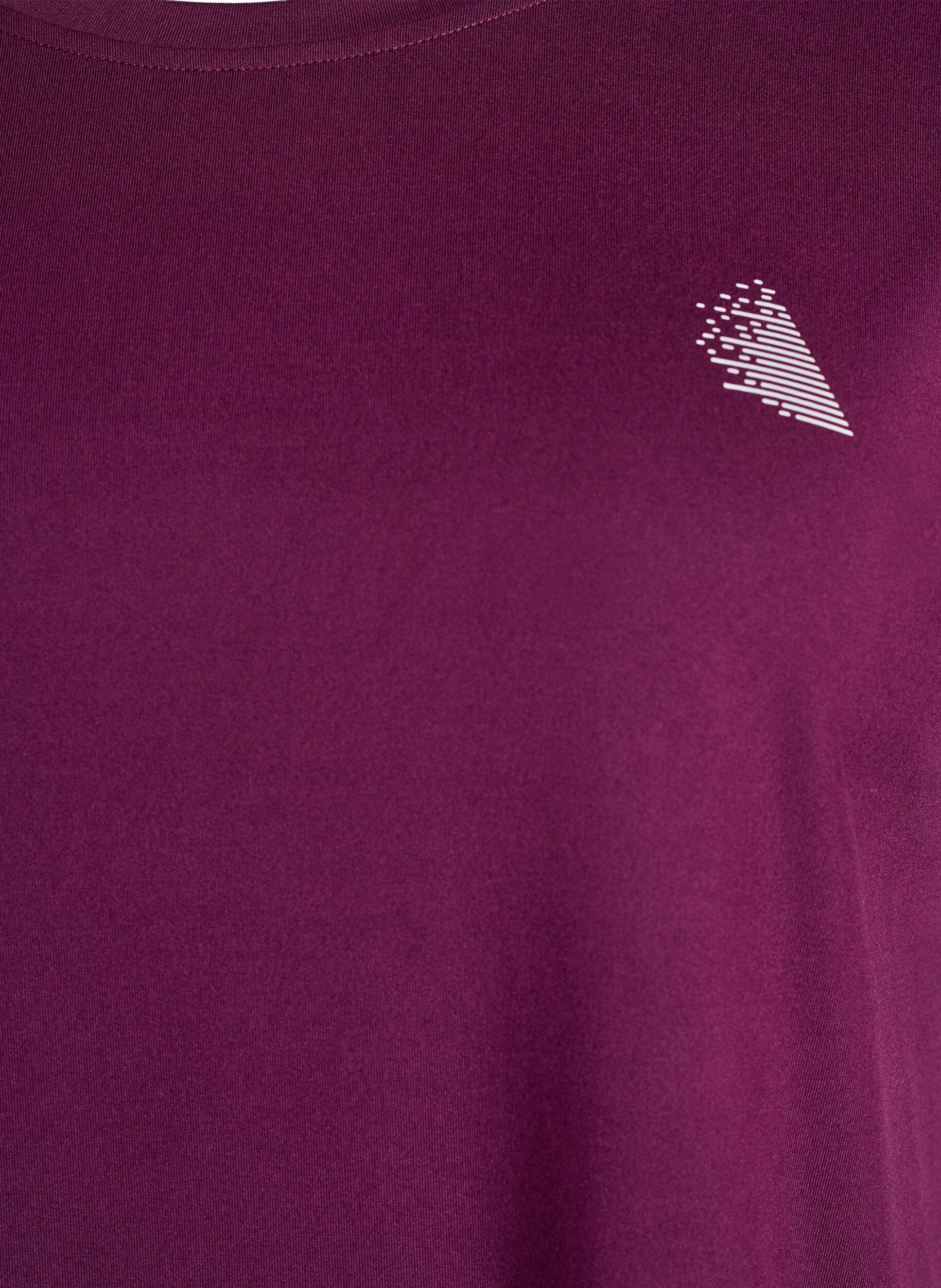 ZizzifashionSolid-coloured training T-shirt, Purple, Packshot image number 2