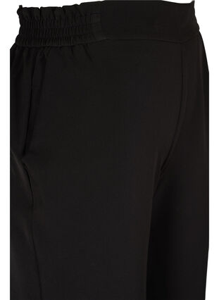 Monochrome trousers with straight fit, Black, Packshot image number 3