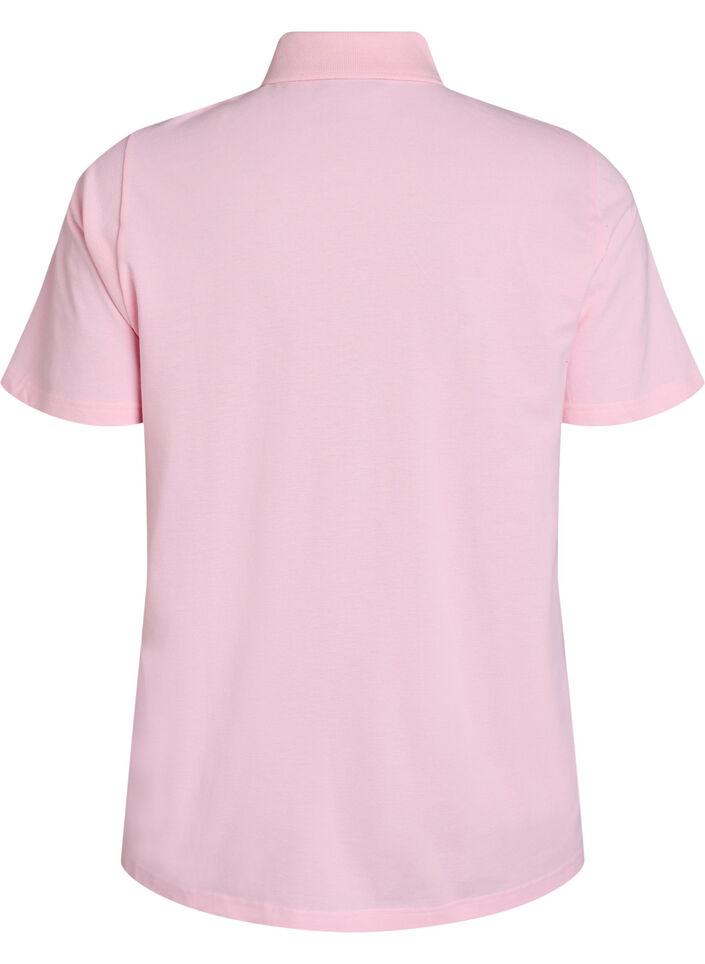 Polo shirt with short sleeves, Rose, Packshot image number 1