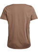 V-neck T-shirt, Brown, Packshot image number 1
