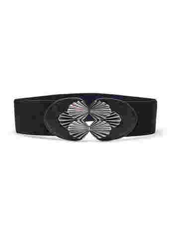 Waist belt with silver buckle