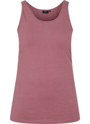 Solid colour basic top, Rose Taupe, Packshot image number 0