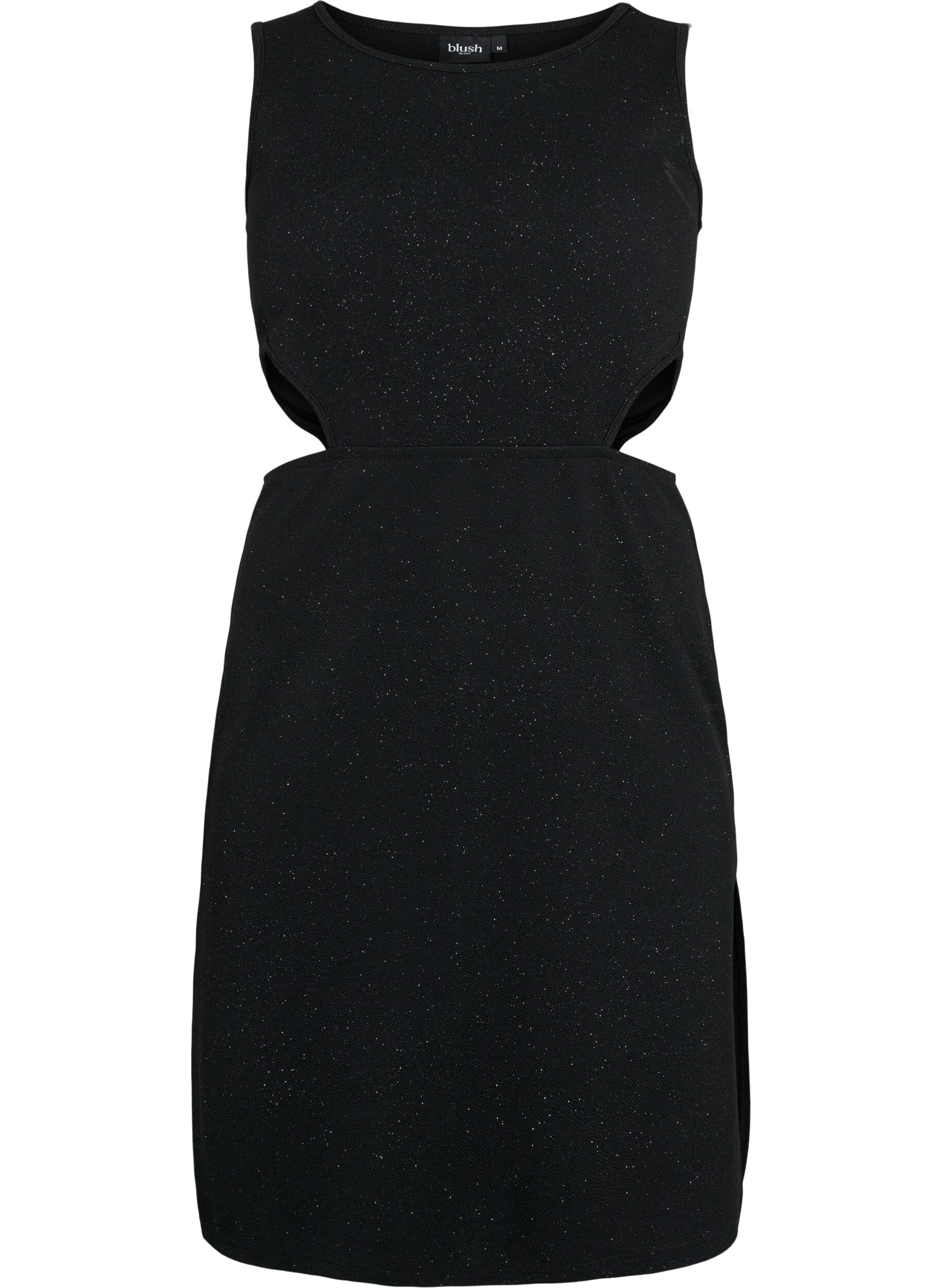 Zizzifashion Sleeveless dress with cut-out section, Black, Packshot image number 0