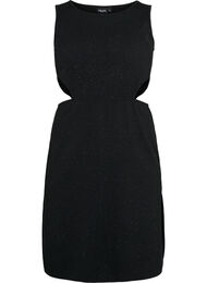Sleeveless dress with cut-out section, Black, Packshot