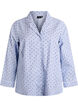 Seersucker pyjama shirt with long sleeves, Light Blue, Packshot image number 0