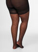 25 denier push-up tights with a dot pattern, Black, Packshot image number 1