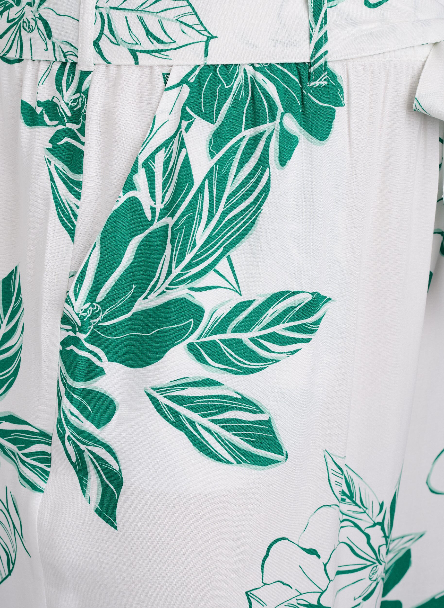 ZizzifashionHigh-waisted viscose trousers, Green, Packshot image number 2