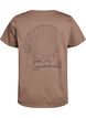 T-shirt with print details on the front and back, Brown, Packshot image number 1