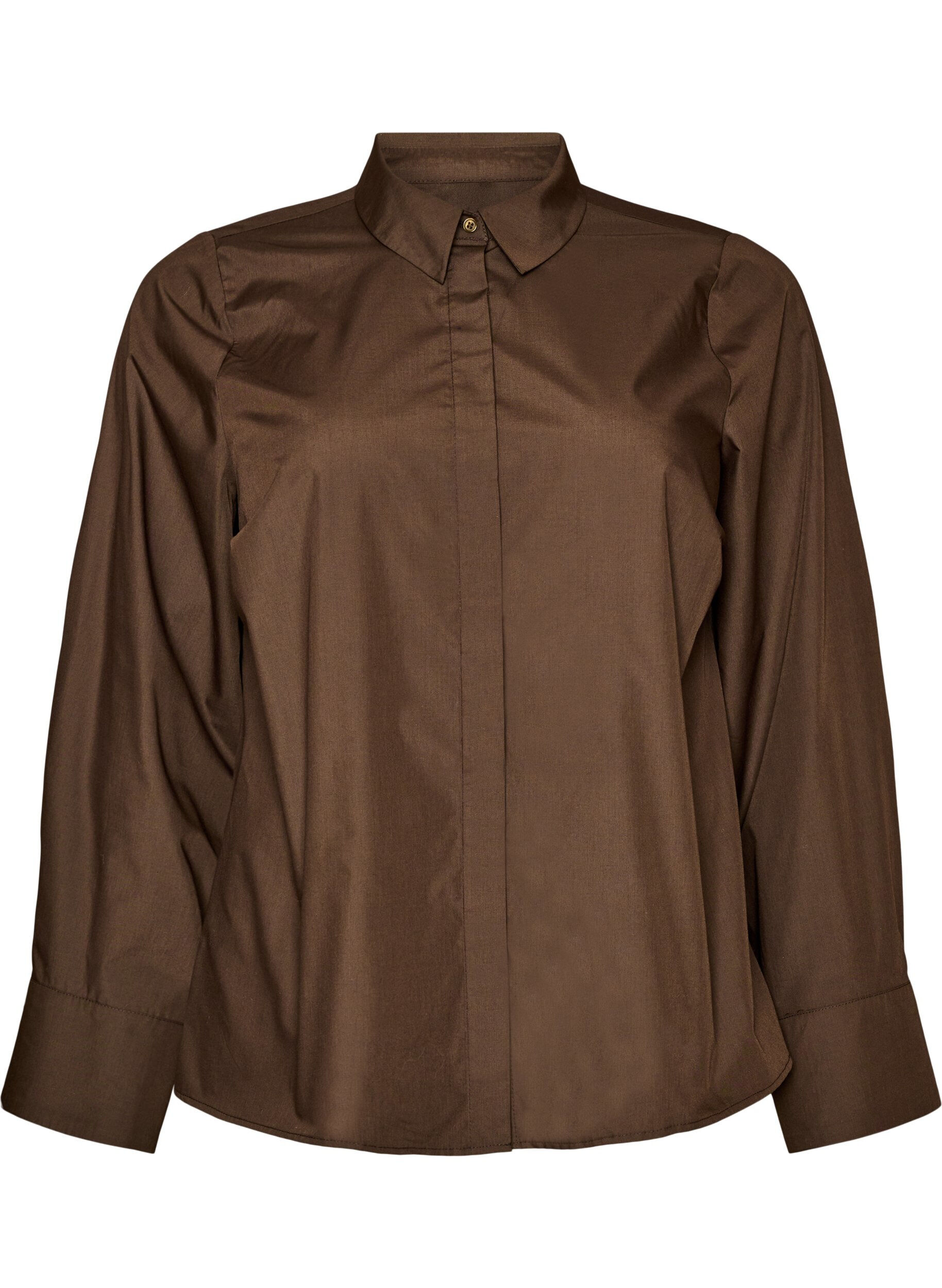 ZizzifashionShirt with decorative back detail, Brown, Packshot image number 0