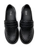 Wide fit - Leather loafers with studs, Black, Packshot image number 2