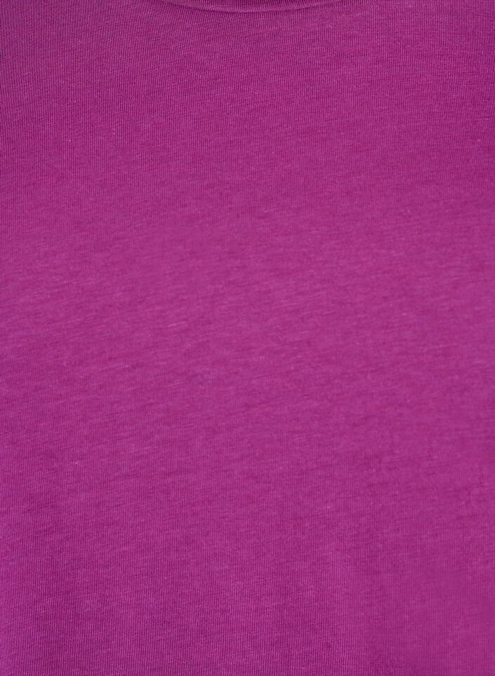 Short-sleeved t-shirt in a cotton blend, Purple, Packshot image number 2