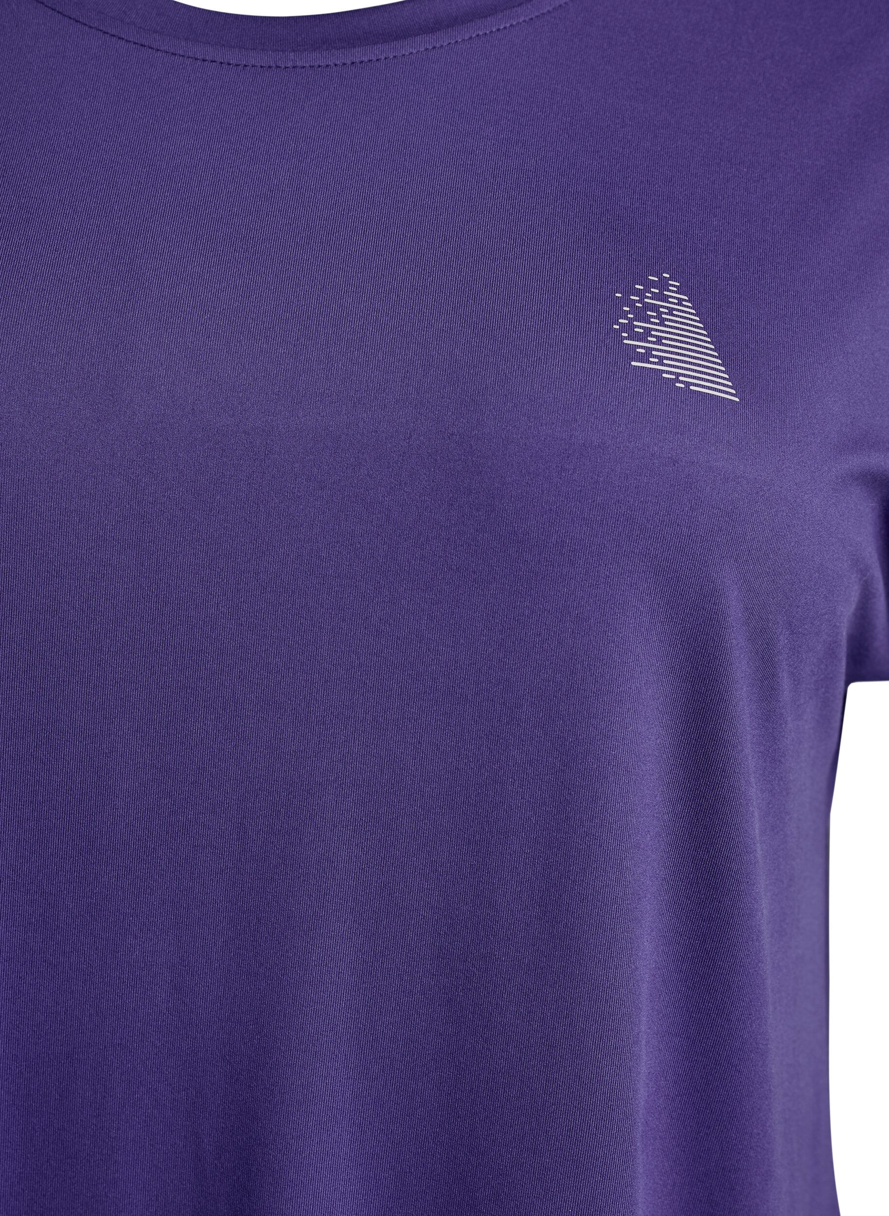 Zizzifashion Long training t-shirt, Purple, Packshot image number 2