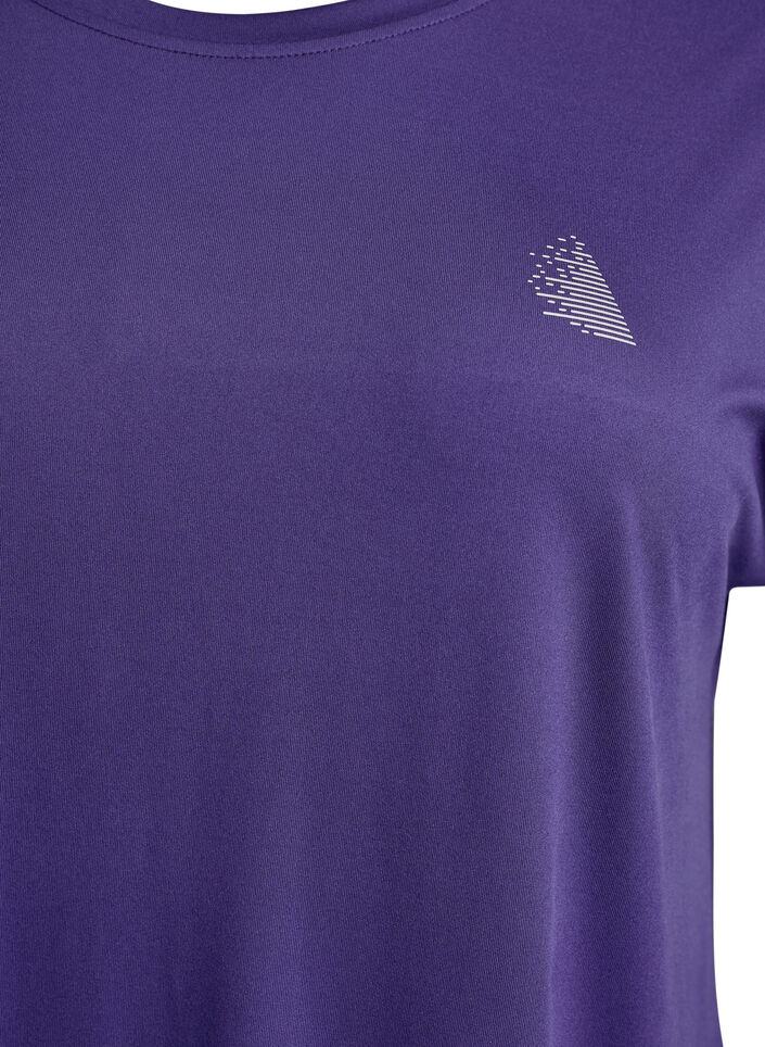 Long training t-shirt, Purple, Packshot image number 2