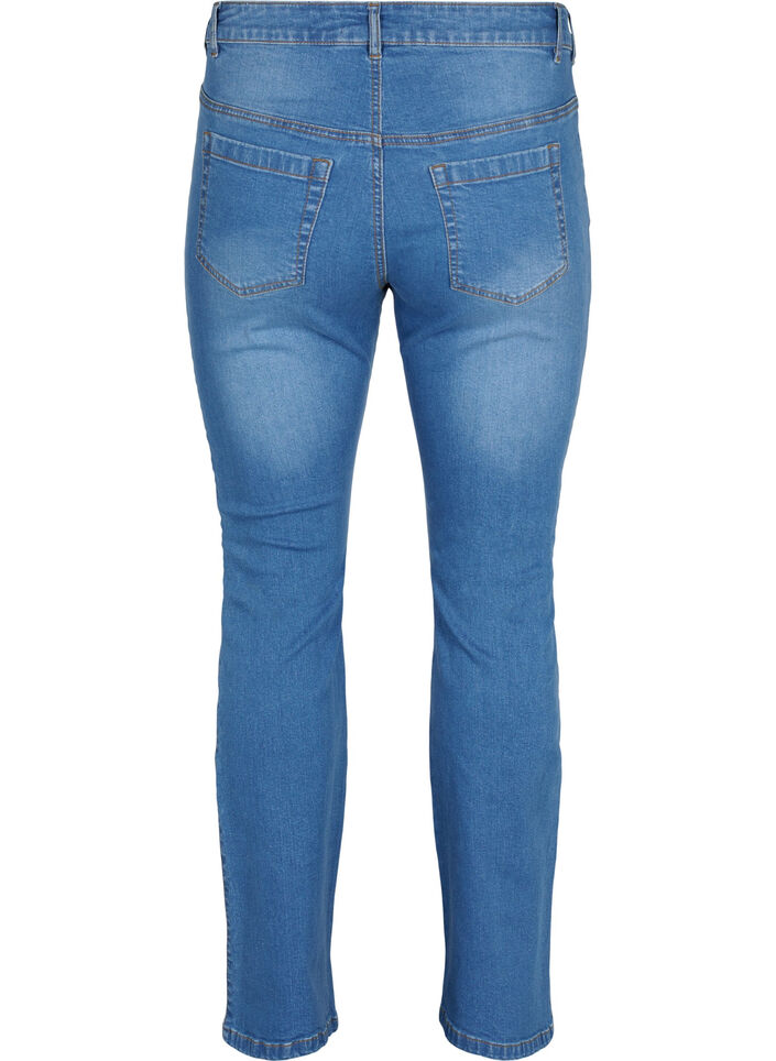 High-waisted Ellen bootcut jeans, Light Blue, Packshot image number 1