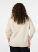 Fine-knit cardigan with round neck, Beige, Model image number 2