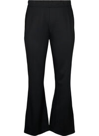 Bootcut trousers in viscose mix