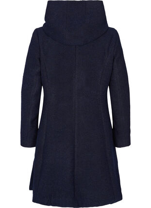 A-line coat with hood, Night Sky Mel., Packshot image number 1