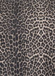 Short sleeveless denim dress with leopard print, Brown, Packshot image number 2