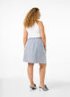 Short cotton skirt with elasticated waistband, Blue, Model image number 2