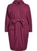 Morning robe with zipper and hood, Dark Bordeaux, Packshot image number 0