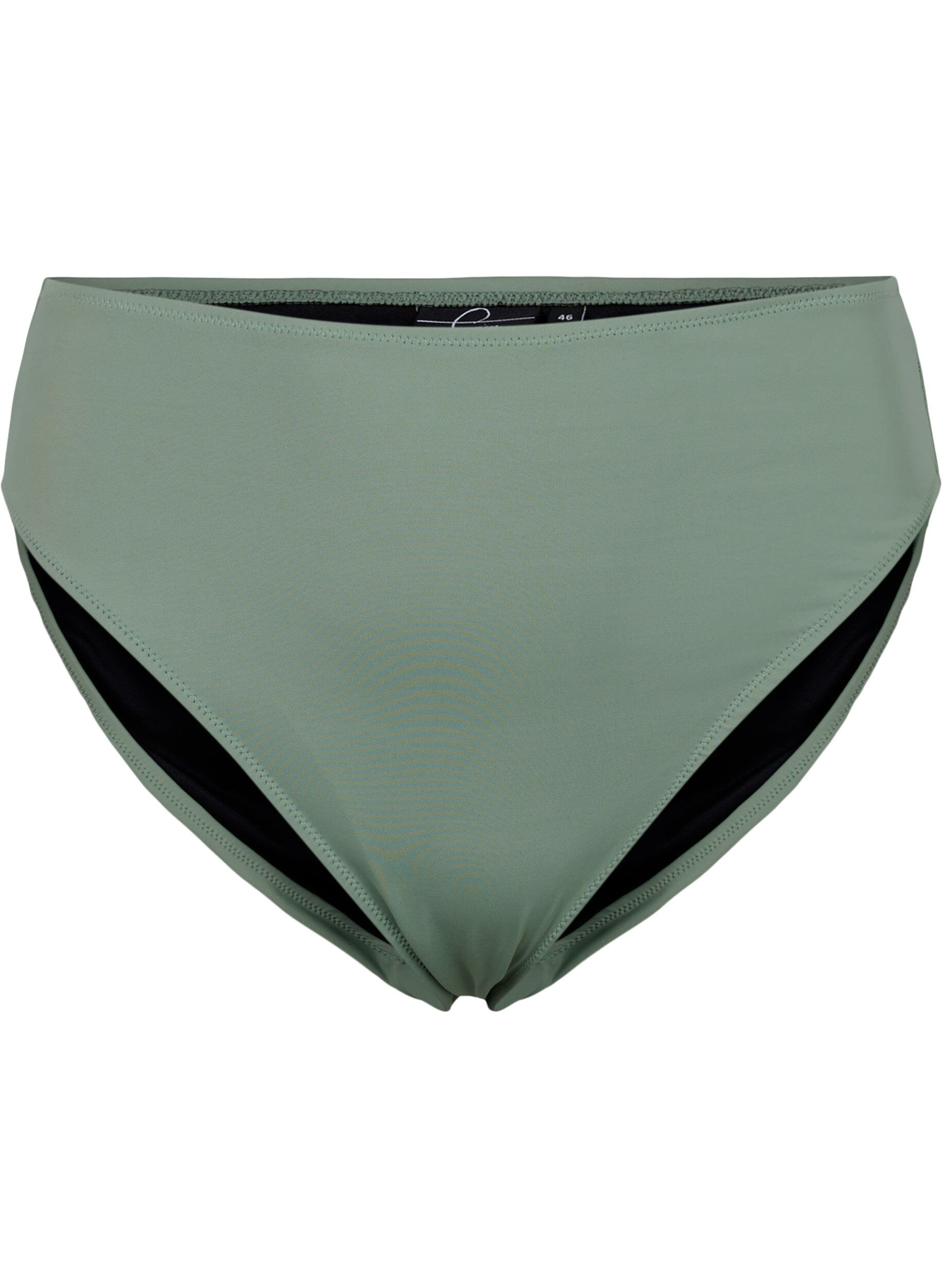 Zizzifashion Tai bikini brief with regular waist, Green, Packshot image number 0