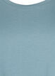 Short sleeved cotton blend t-shirt, Blue, Packshot image number 2