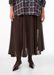 A-line midi skirt, Brown, Model image number 2