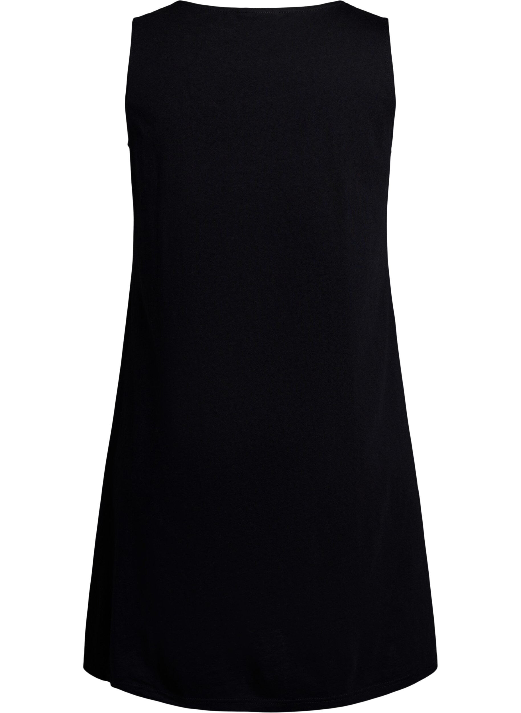 Zizzifashion Sleeveless A-line dress, Black, Packshot image number 1