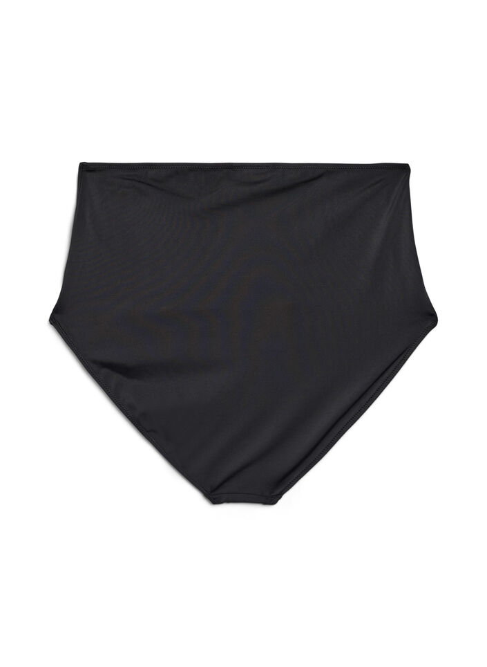Bikini bottoms with high waist, Black, Packshot image number 1