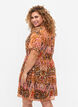 Short dress with v-neck and print, Colorful Ethnic, Model image number 1