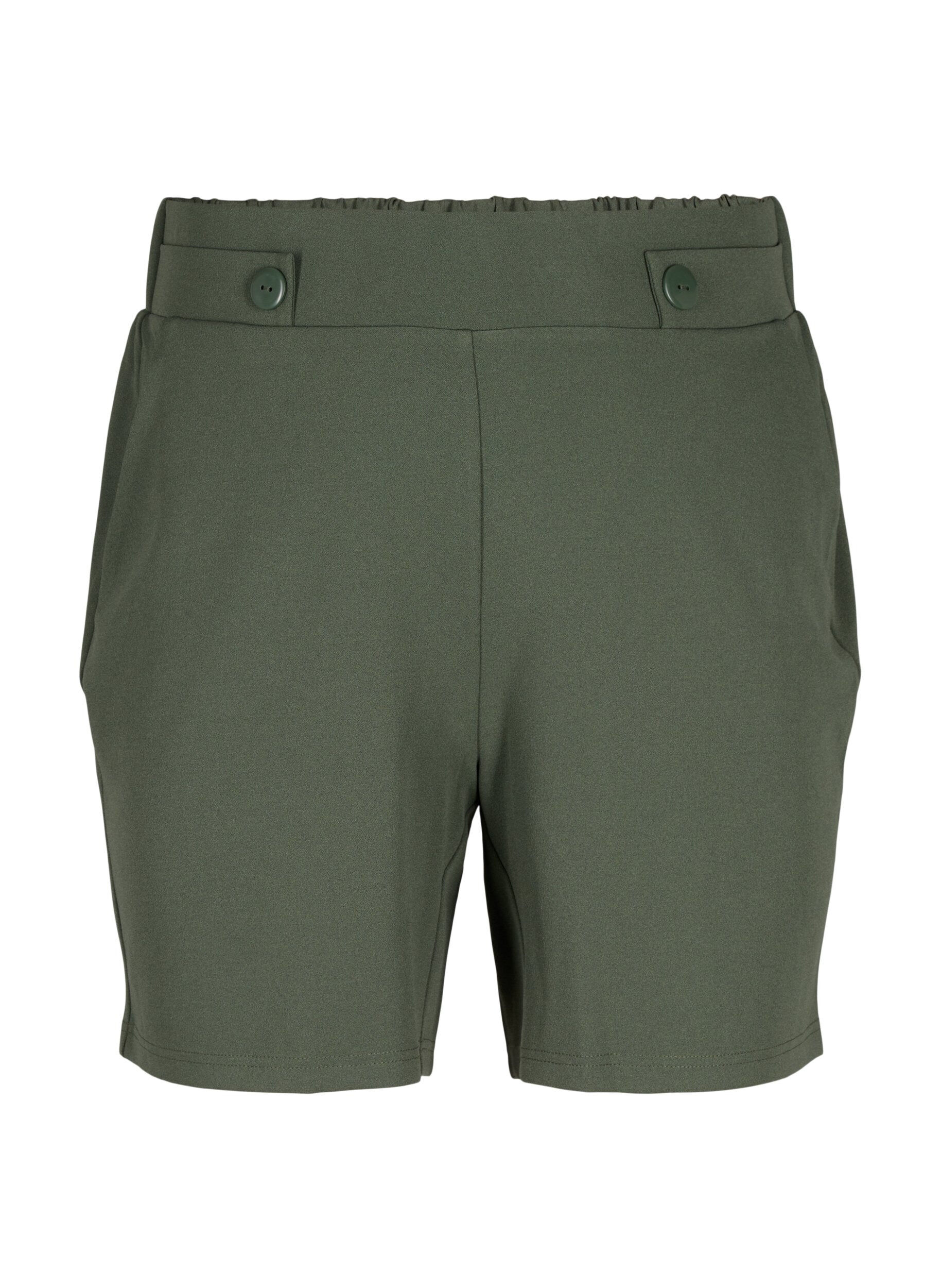 Zizzifashion Shorts with pockets and loose fit, Green, Packshot image number 0