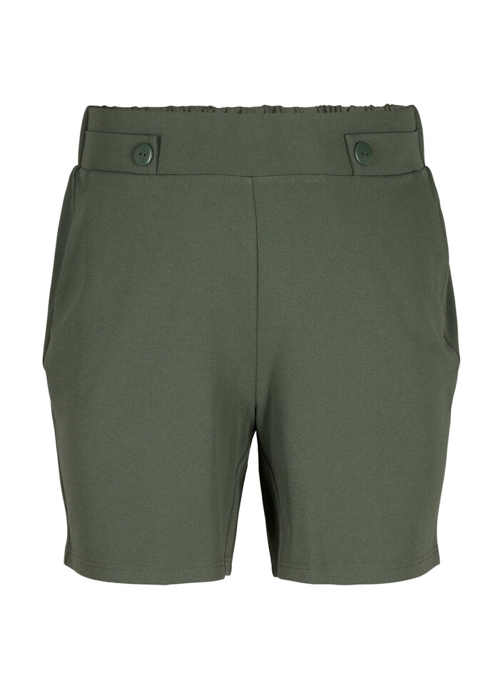 Shorts with pockets and loose fit, Green, Packshot image number 0