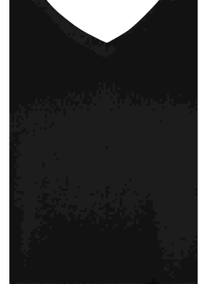 2-pack basic cotton t-shirt, Black/Black, Packshot image number 2