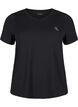 Slim fit training T-shirt with round neck, Black, Packshot image number 0