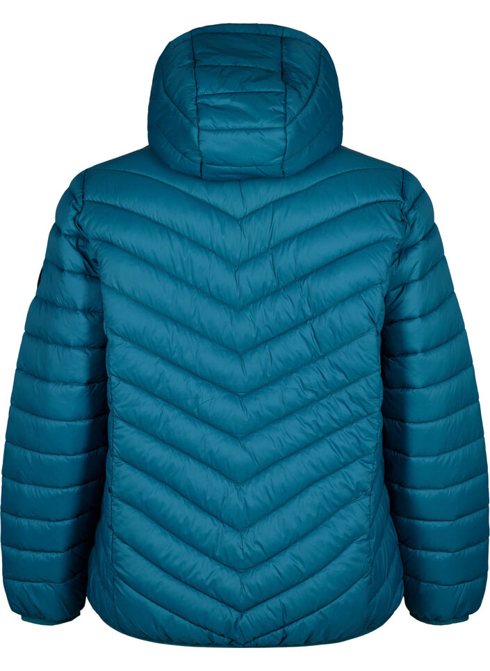 Lightweight jacket with hood, Petrol, Packshot image number 1