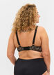 Bra with removable padding, Black Leo AOP, Model image number 1