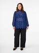 Lace blouse with bow detail, Estate Blue, Model image number 2