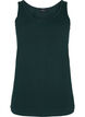 Solid color basic top in cotton, Green, Packshot image number 0