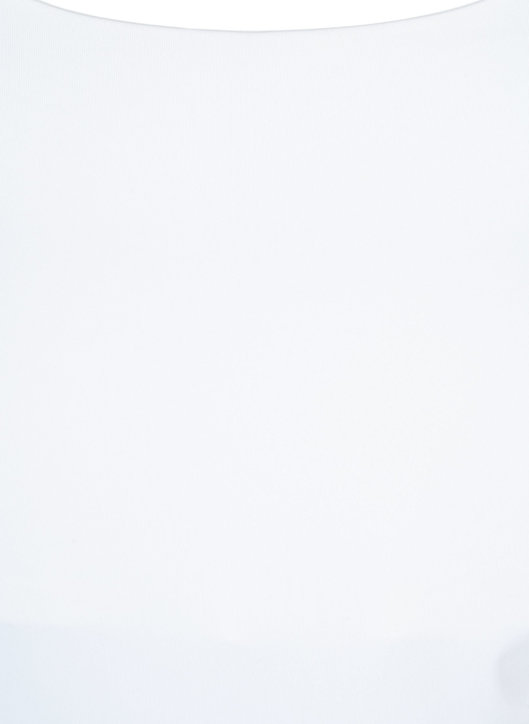 Zizzifashion Stretchy reversible top, Bright White, Packshot image number 2