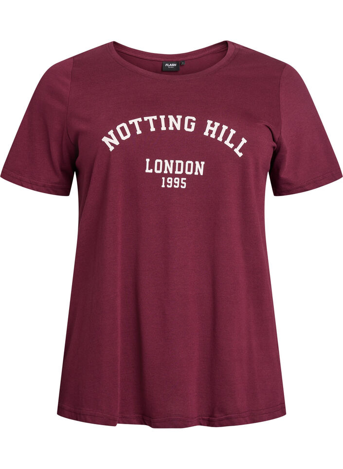 T-shirt with motif, Red, Packshot image number 0