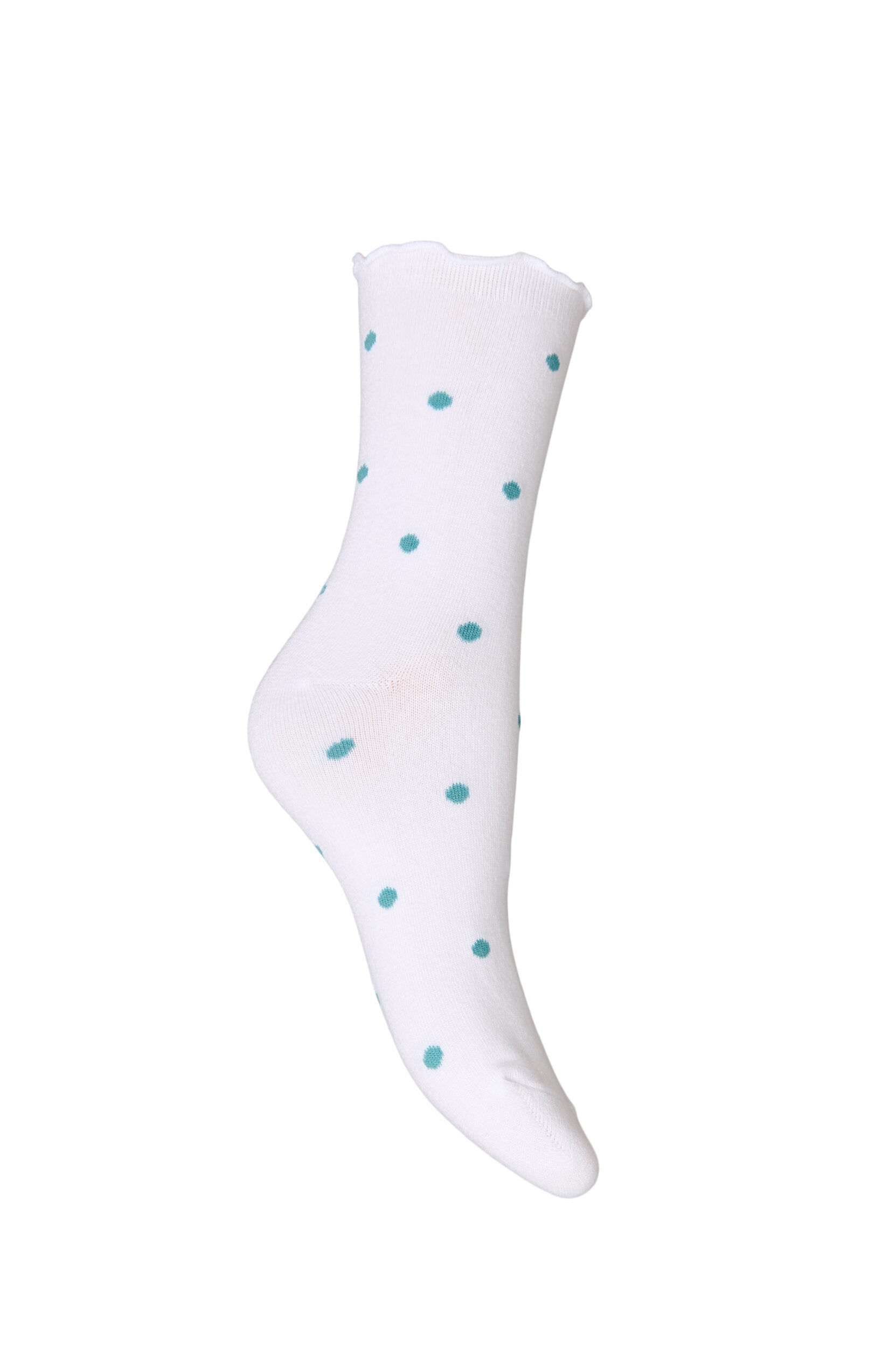 Zizzifashion Cotton socks with patterns, White, Packshot image number 1