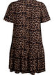 FLASH - Dress in viscose with cutline, Brown, Packshot image number 1