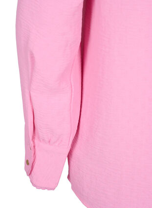 Long-sleeved blouse with texture, Rosebloom, Packshot image number 3